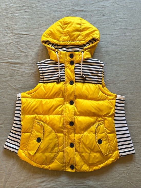 Boden Jackets & Blazers - Boden Yellow Quilted Hooded Puffer Vest